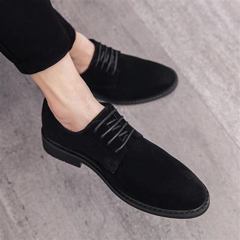 black suede oxford dress shoes